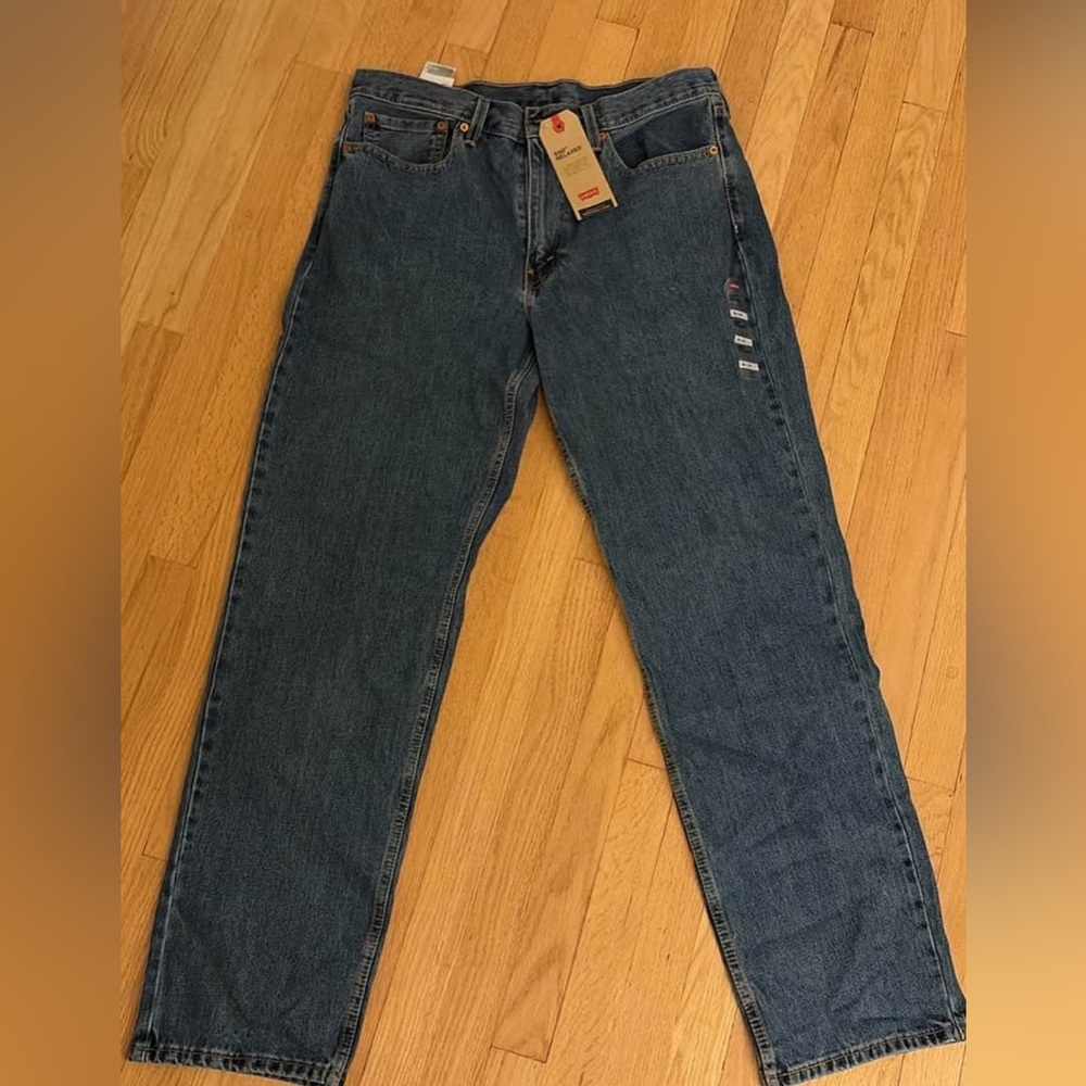 Levi's Men's 550 Relaxed Classic Indigo Straight Jeans 34x30